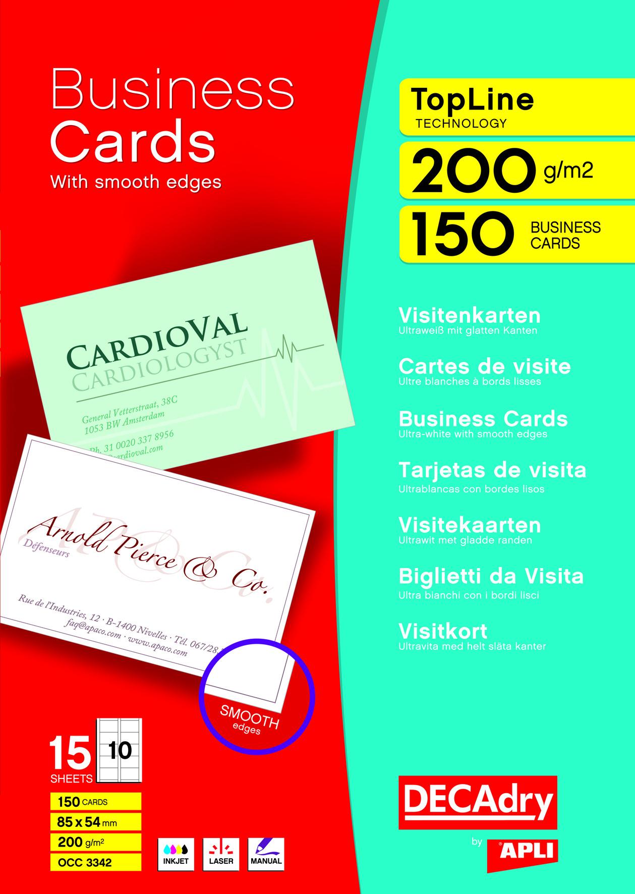Decadry Business Cards 200gsm Pack Of 150