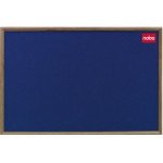 Nobo Elipse Classic Teak Framed Felt Noticeboard