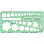 Linex Garden Planning Template, Pencil/Pen:0.5mm, Scale:1:50, Size:235x116mm