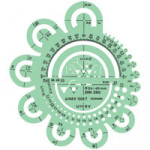 Linex Radius Template, Pen: 0.35/0.5mm, 160mm