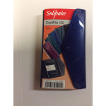 Snopake CardFile 120 Zeon Blue, Business card wallet holds 120 cards, popper closure