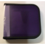 Snopake Zip CD Wallet, Purple