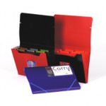 Rexel Carry Expander, 6 Pocket, A4, Assorted, Pack of 5.