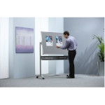 Nobo Combination Mobile Whiteboard / Noticeboard Steel Magnetic, 900x1200mm, Each