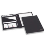 Rexel Soft Touch Folio Suede, Black, Each