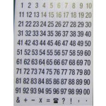 Ivy Self Adhesive Numbers 1-99. 8mm. Black numbers on white background. Pack of 220. Each