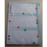 Decorative 3 Fold Paper - Geometric Green
