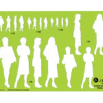 Jakar Female Human Figure Template, 4648