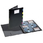 Snopake Eligo CD Display Book, A4, 24 CD pockets, Black, Each