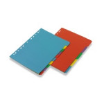 Eastlight Karnival 5 or 10 Part Manilla Dividers Assorted