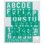 Linex Lettering Stencils 5-100mm