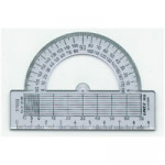 Linex Semi-Circular School Protractor, Diameter: 80mm