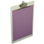 M A Lloyd Acrylic Clipboard, Foolscap, White