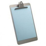 M A Lloyd Aluminium Clipboard, Foolscap, Grey
