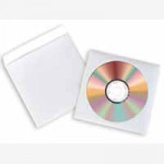 Avery CD/DVD Sleeves White Window, Pack of 100