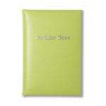 Tuscana Grain Leather Birthday Book