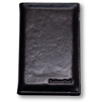 Antique Hide Leather Business Card File