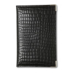Crocodile Grain Leather Business Card File