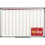 Bi-Office Magnetic Annual Day Planner, 900 x 600mm. Each
