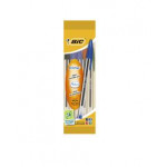 Bic Cristal Ballpoint Pen Assorted Pouch of 5, Pack of 10