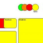 Coloured Circular Labels
