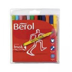 Berol Colour Brush Pens, Assorted, Pack of 12, S0672860