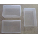 Clear Plastic Business Card Storage Box, 95 x 60 x 35mm, Each