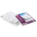 Bantex Expanding Punched Pocket. A4. Clear. Pack of 10