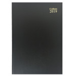 Collins A5 Diary, Day Per Page, Black, 2019