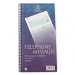 Challenge Wirobound Telephone Message Pad, 4 Messages per Page, 320 Messages per Book, 305x152mm, Each