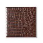 Crocodile Grain Leather Coaster
