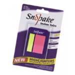 Snopake Index Clips Index Tabs, 50 tabs, 45x12mm & 45x25mm