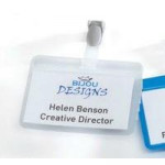 Durable Self Laminating Badge, 54 x 90mm, Clear, Pack of 25 (8149/19)