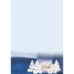 Decadry Illustration Christmas Themed Paper - Blue Village
