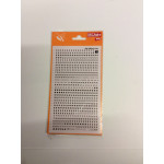 Decadry Transfers No11, 10pt, 2.5mm, 0.098inch, Black, Pack of 12 sheets