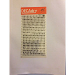 Decadry Transfers No1, 16pt, 4mm, 0.157inch, Black, Pack of 12 sheets