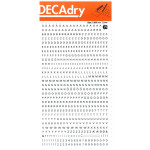 Decadry Transfers No21, 10pt, 2.5mm, 0.098inch, Black
