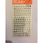 Decadry Transfers No5, 24pt, 7mm, 0.276inch, Black, Pack of 12 sheets