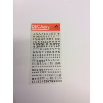 Decadry Transfers No84, 24pt, 6mm, 0.236inch, Black