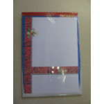 Decadry Illustration Paper 3 Fold Event Cards A4 Golden Christmas 135gsm Pack of 25 sheets