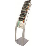 Deflecto 6 Pocket Contemporary Floor Stand, Each