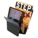 Deflecto Magazine Holder. Black Steel Range. Each