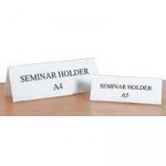 Deflecto Tent Sign Holder. A4. Clear. Each