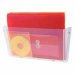 Deflecto Unbreakable Wall File Pockets. A4. Clear. Each