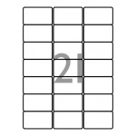 Decadry Labels, Sheet of 21 with Round Corners