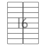 Decadry Labels, Sheet of 16 with Round Corners