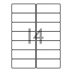 Decadry Labels, Sheet of 14 with Round Corners