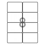 Decadry Labels, Sheet of 8 with Round Corners