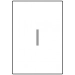 Decadry White Labels 199.6x289.1mm With Round Corners, Pack of 30 labels