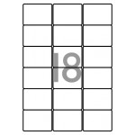 Decadry Labels, Sheet of 18 with Round Corners